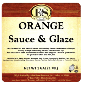 Orange Glaze Sauce